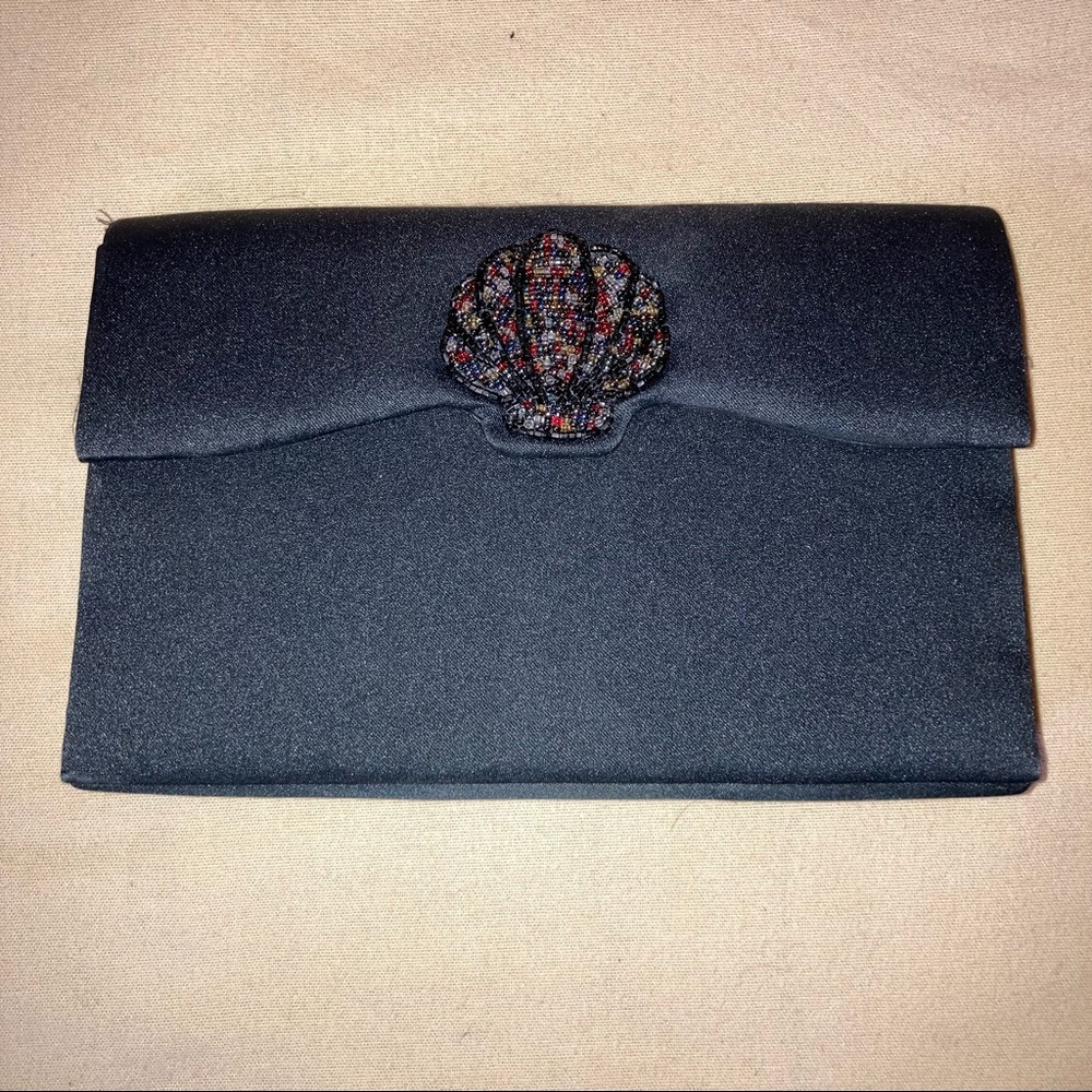 Beaded Seashell Clutch